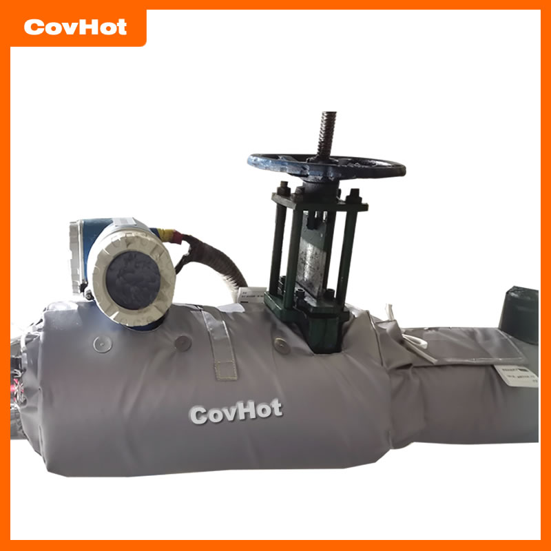 蒸汽管路节能保温套 可拆卸方便设备检修 长期耐高温320°C